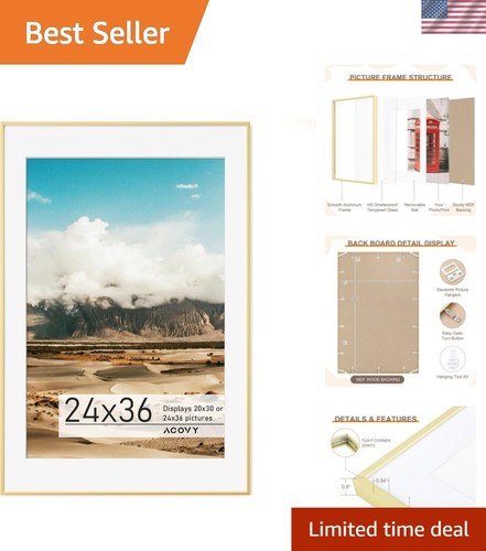 24x36 poster frame gold - poster,
